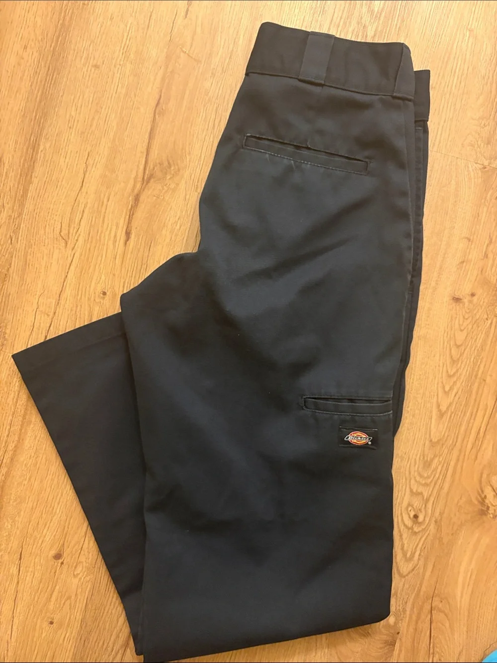 Dickies Men’s Dark Navy Double Knee Loose Fit Pants (excellent, 30x32)